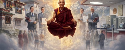 Illustration for: China Requires Government Permission to Reincarnate — But Only for Buddhist Lamas